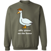 Silly Goose On The Loose Sweatshirt, Cowboy Duck Sweatshirt, Funny Duck Hoodie, Western Sweater, Preppy Clothes Shirt, Goose Sweatshirt