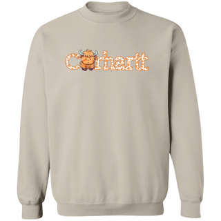 carhart highland Sweatshirt Cute Cow, Cow Crewneck, Cow Gift For Her, Farmer gift, Animal lover