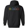 Vintage Gamer Hoodie Retro Graphic Design Hooded Sweatshirt Black