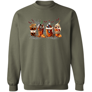 Skeleton Coffee Cups Sweatshirt, Coffee Cups Sweatshirt, Skull Coffee Cup Sweatshirt, Skeleton Halloween Sweatshirt, Coffee Lover Sweatshirt