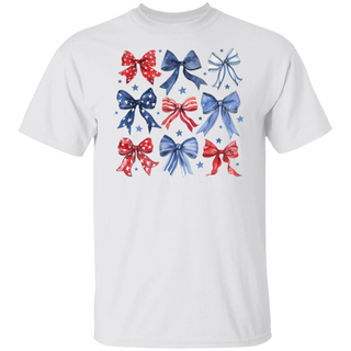 4th Of July Bows Shirt, Coquette 4th Of July Shirt, American Flag Shirt, USA Shirt, Patriotic Shirt, Coquette Bow Shirt