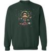 Mushroom Sweatshirt Hippie Clothes Botanical Sweatshirt Mushroom Crewneck Celestial Sweatshirt Floral Moon Mushroom Sweater Fairycore Top