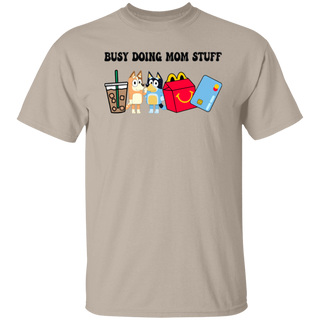 Busy Doing Mom Stuff Shirt, Funny Mom Shirt, Blu Christmas Shirt, Mama Shirt, Funny Dog Shirt, Mom Crewneck Shirt, Gift For Her