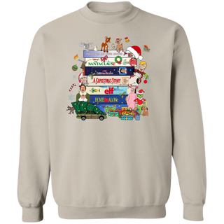 Retro Christmas VHS Sweatshirt, Family Matching Shirt, Nostalgic Vintage 90s Style Sweater, Classic Holiday Movie Funny Merry Xmas Crewneck