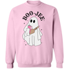 Boo-Jee Sweatshirt, Halloween Boujee Ghost Unisex Crewneck, Bohemian Halloween Clothing, Ice Coffee Ghost Sweatshirt, Tumbler Ghost Tee,T250