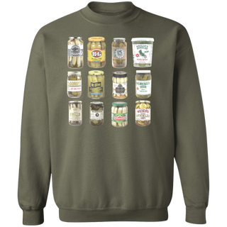 Vintage Canned Pickles Sweatshirt, Canning Season Sweatshirt, Pickle Lovers Sweater, Homemade Pickles Sweater,Pickle Jar Crewneck Sweatshirt