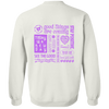 Positive Quotes Purple Sweatshirt