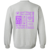 Positive Quotes Purple Sweatshirt