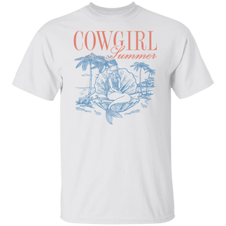 Seaside Cowgirl Shirt Cute Beachy Mermaid Tshirt Western Graphic Tee Summer Rodeo Cowboy Trendy Aesthetic Clothing Gift