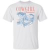 Seaside Cowgirl Shirt Cute Beachy Mermaid Tshirt Western Graphic Tee Summer Rodeo Cowboy Trendy Aesthetic Clothing Gift