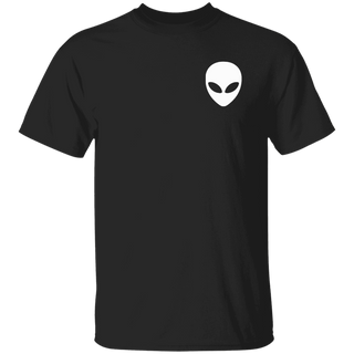 Alien Head, Alien T-Shirt, Alien Shirt, Ufo Shirt, Alien Tee Shirts, Black Unisex Shirt, Space Shirt, Science Shirt, Pocket T-Shirt