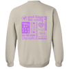 Positive Quotes Purple Sweatshirt
