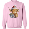 Christmas Highland Cow Sweatshirt, Cute Cow Christmas Sweatshirt, Christmas Crewneck Cow Sweater, Farm Christmas Shirt, Gift For Christmas