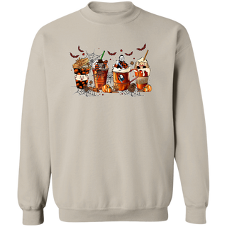 Skeleton Coffee Cups Sweatshirt, Coffee Cups Sweatshirt, Skull Coffee Cup Sweatshirt, Skeleton Halloween Sweatshirt, Coffee Lover Sweatshirt
