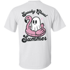 Spooky Ghoul Summer, Cute Ghost Shirt, Flamingo Shirt, Funny Summer Shirt, Summer Vibes, Beach Vibes, Gift For Her