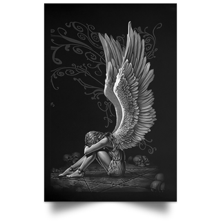 Sitting Angel Canvas Art and Poster HG