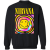 nirvana black smiled face Sweatshirt