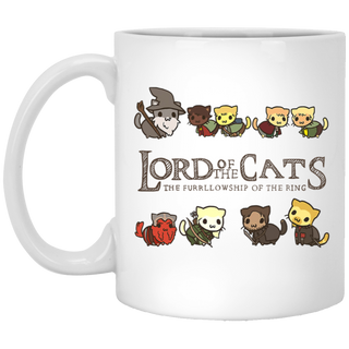 Lord Of The Cats Mug, A Purrfect Gift for Rings Fans, Cat, Kittens and Animal Lovers