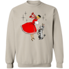 Christmas Sweatshirt, Retro 1950s Classy Woman Graphic, Crewneck Women's Sweatshirt, Gift For Her