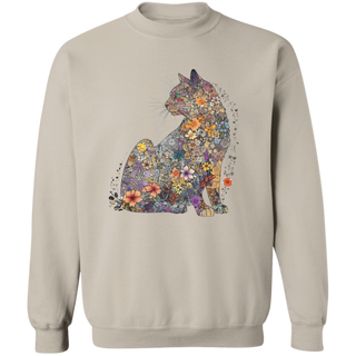 Cat Mom Sweatshirt Floral Cat Shirt Purr Shirt Cat Mom Floral Cat Tee Cat Lover Shirt Animal Lover Tee Cat Lovers Shirt Gift for Mom