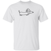 Cowboy Dachshund Shirt, Western Doxie Cowboy Hat, Wiener Dog Owner Gifts, Sausage Dog Lover Unisex Garment-Dyed T-shirt