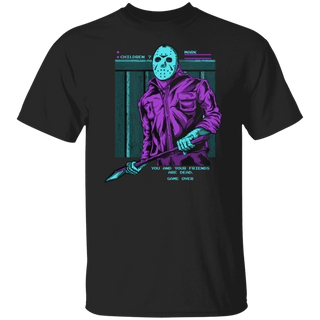 Friday The 13 Jason Voorhees Shirt 80s Videogame Horror Neon Shirt Halloween Shirt Serial Killer Tee Slasher Shirt Cyberpunk Sweatshirt