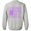 Positive Quotes Purple Sweatshirt