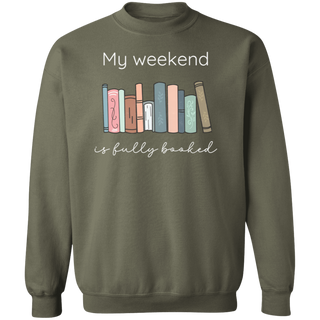 My Weekend is Fully Booked Sweatshirt, Librarian Sweatshirt, Book Lover Crewneck Sweater, Gift for Book Lover, Reading Sweatshirt, Bookworm