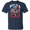 What Is A Kilometer Shirt, July Fourth USA Meme T Shirt, Cringey USA Flag Bald Eagle, Unisex T-Shirt