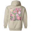 Oversized Wildflowers Hoodie Pressed Flowers Hoodie Nature Hoodie Cottagecore Hoodie Forest Green Hoodie Dark Green Hoodie Pastel Hoodie