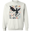 Abraxos Flower Sweatshirt, Fantasy Dragon Bookish Comfort Colors T-Shirt, Boho Wildflowers Cottagecore Shirt, Book Lover Gift, Book Gift