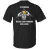 Electrician Shirt, Electrical Journeyman Apprentice Lineman Gift, Sparky Tshirt, Even Plumbers Need A Hero, Hardhat Muscular Dog & Lightning