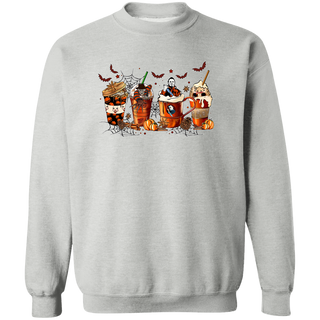 Skeleton Coffee Cups Sweatshirt, Coffee Cups Sweatshirt, Skull Coffee Cup Sweatshirt, Skeleton Halloween Sweatshirt, Coffee Lover Sweatshirt