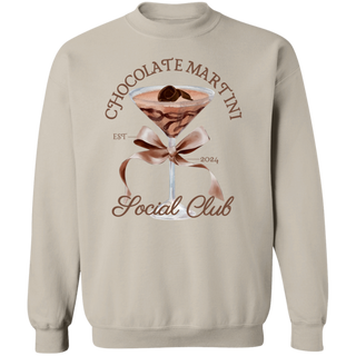 Chocolate Martini Sweatshirt Social Club Sweatshirt Retro Cocktail Crewneck Signature Drink Girls Night Out Martini Lover Gift Tini Time Top