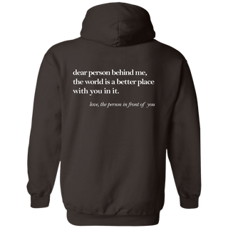 Dear Person Behind Me Hoodie, Aesthetic Sweatshirt, Dear Person Behind Me Sweatshirt, Positivity Sweatshirt, Words on back Hoodie