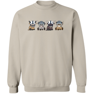 Highland Cow Football Hat Sweatshirt