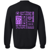 Positive Quotes Purple Sweatshirt