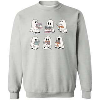ghost reading book Sweatshirt