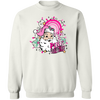 Retro Pink Christmas Santa Claus Christmas Sweatshirt