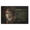 Half Jesus Half Lion Landscape Canvas .75in Frame