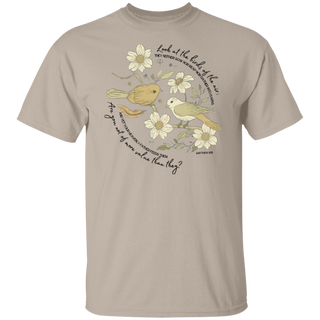 Christian Bible Verse Tshirt With Birds Valuable Shirt With Trendy Faded Look Oversized Christian Tee With Birds Womens Christian Shirt