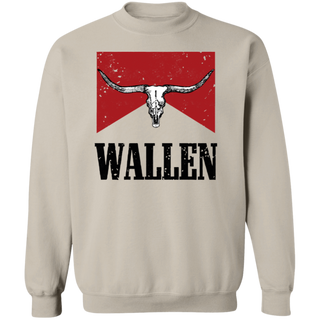 Cow Skull Western Style Apparel, Country Music Sweatshirt, Wallen Womens Western Sweatshirt, Wallen Bleached Tee, Wallen Trend