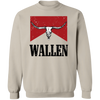 Cow Skull Western Style Apparel, Country Music Sweatshirt, Wallen Womens Western Sweatshirt, Wallen Bleached Tee, Wallen Trend