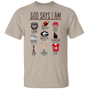 God Says I Am Tee, Bulldogs Shirt, God Says I Am Shirt, Football Season, Gameday Shirt