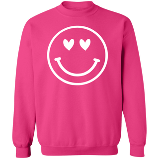 Oversized Face Sweatshirt | Happy Face Crewneck | Valentines face Shirt | Retro happy Face | Valentines smiley sweater