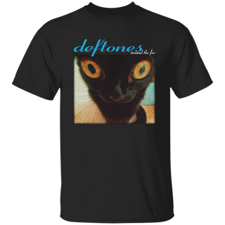 Deftones around the fur cat band Vtg Black Men Black Tee Shirt, Unisex Best Gift Birthday - Trendy Tshirt