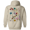Vintage Pressed Pressed Flowers Hoodie, Girls Floral Hoodie, Oversized Sweatshirt, Cute Flower Shirt, Wildflower Hoodie, Trendy Hoodie