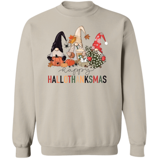 Hallothanksmas Sweatshirt, Holiday Season Sweater, Gnome Sweatshirt, Happy Holiday Season Shirt, Happy Hallothanksmas Shirt, Gnome Crewneck