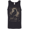 Tarot Card Raven Shirt Occult Mythical Tank Top Vintage Muscle Tee Gothic Mystical Crow Witchy Dark Academia Clothing Holiday Aesthetic