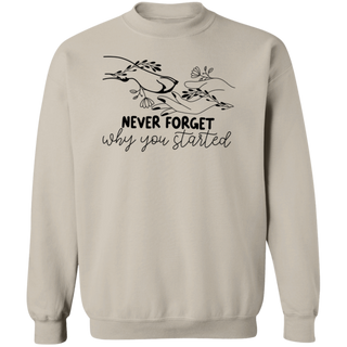 Never Forget Why You Started Sweatshirt | Vet Med Crewneck | Vet Tech Week Gift | Vet Tech Gift | Veterinarian | Vet Med